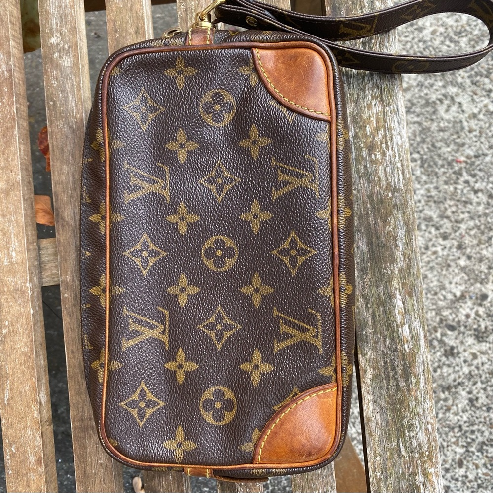 Louis Vuitton Brown Monogram Wristlet